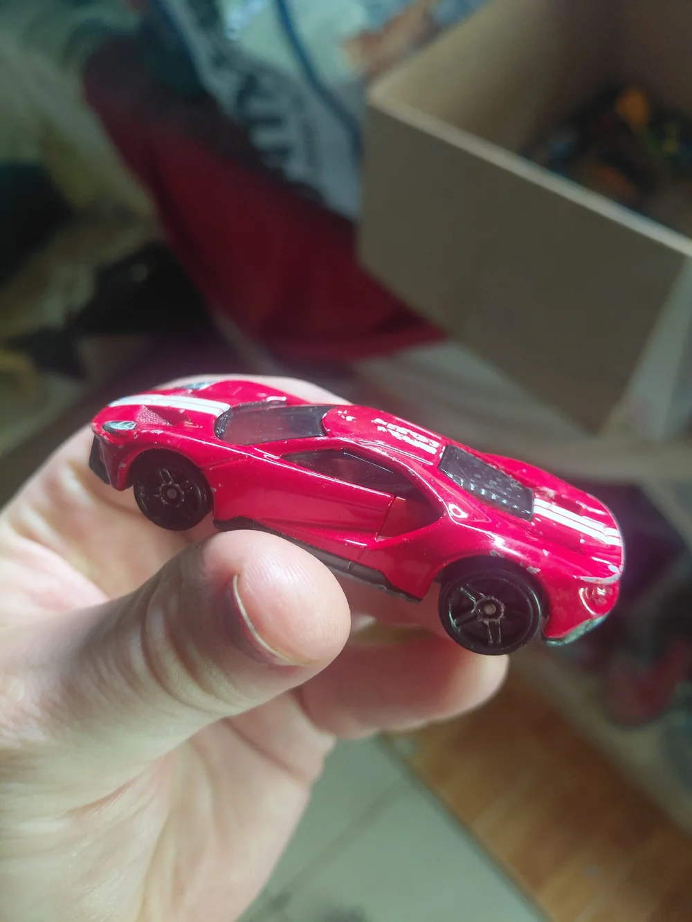2017 Hot Wheels Ford GT die-cast car.
